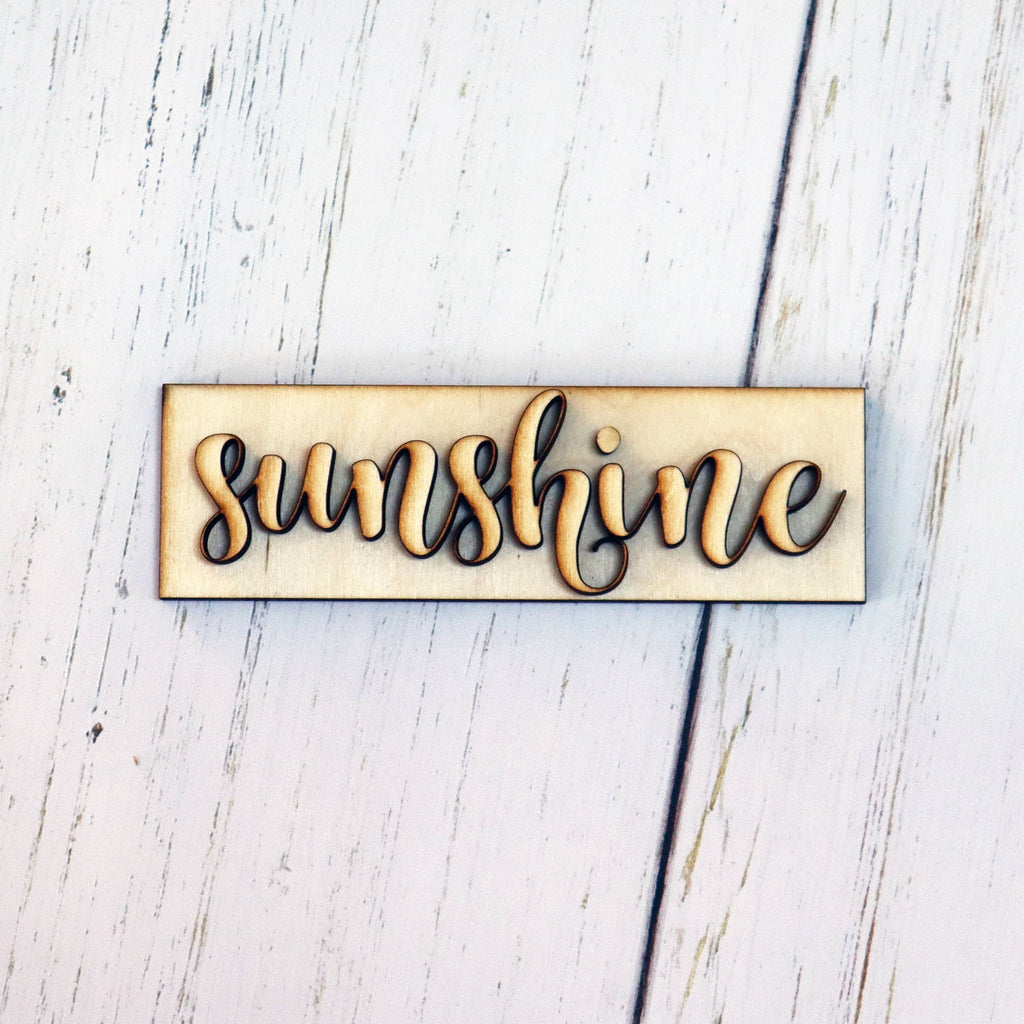 DIY Tiered Tray Sunshine Rectangle Sign